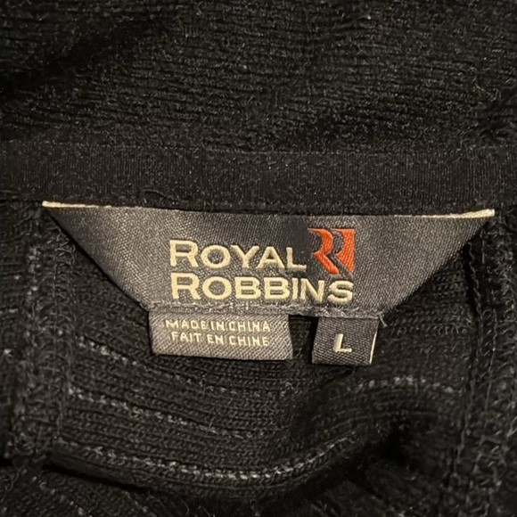 Royal Robbins Men’s Large Cowl-neck Knit Sweater 1/4 Zip Up Long Sleeve - Picture 6 of 7